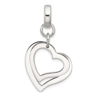 Sterling Silver Open Heart Pendant