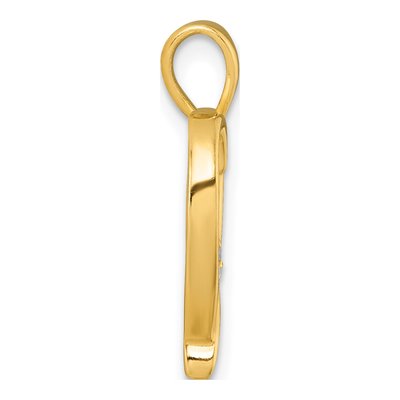 Gold-Plated Sterling Silver CZ Two Hearts Pendant – view 3