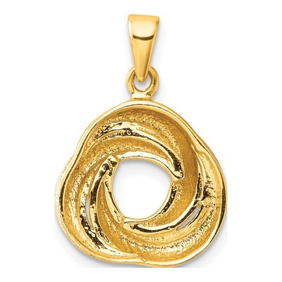 Sterling Silver Love Knot Pendant – view 4