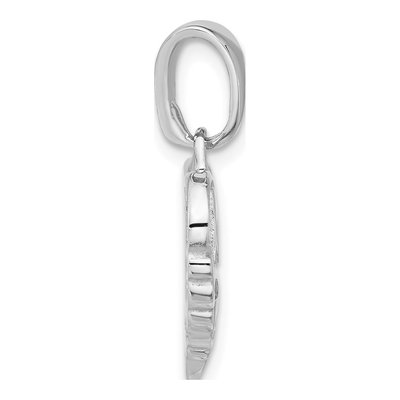 Sterling Silver Hollow Love Pendant – view 2
