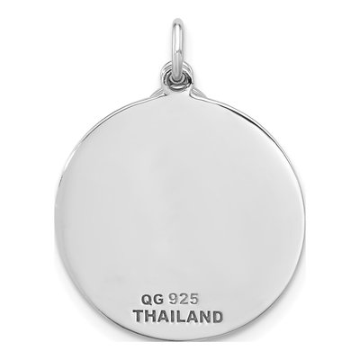 Sterling Silver Enameled 'thoughts of You' Pendant – view 3