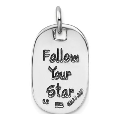 Sterling Silver 'follow Your Star' Success Pendant – view 4