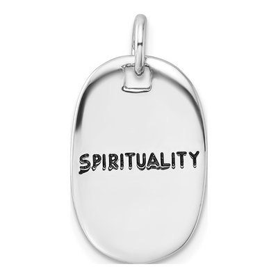 Sterling Silver Spirituality Faith Pendant