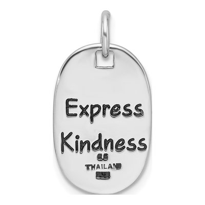 Sterling Silver Friendship Kindness Pendant – view 4