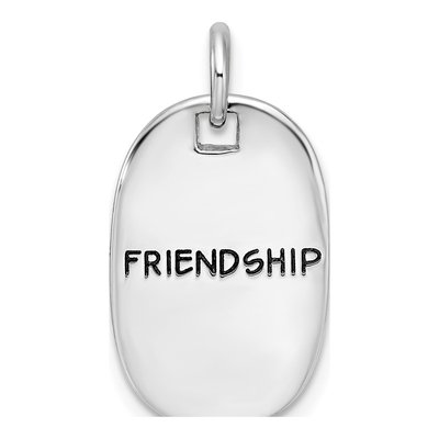 Sterling Silver Friendship Kindness Pendant