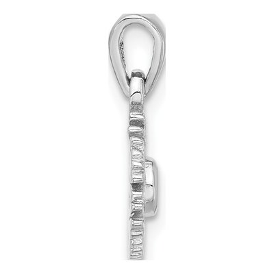 Sterling Silver CZ Snowflake Pendant – view 3