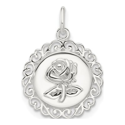 Sterling Silver E-Coated Pendant