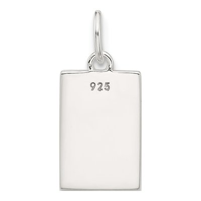 Sterling Silver E-Coated Pendant – view 4