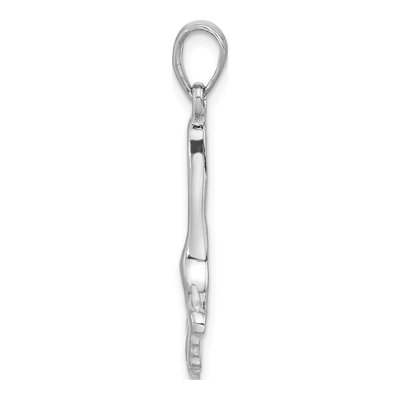 Sterling Silver Ginkgo Leaf Pendant – view 3