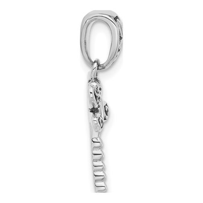 Sterling Silver Oxidized Dragonfly Pendant – view 2