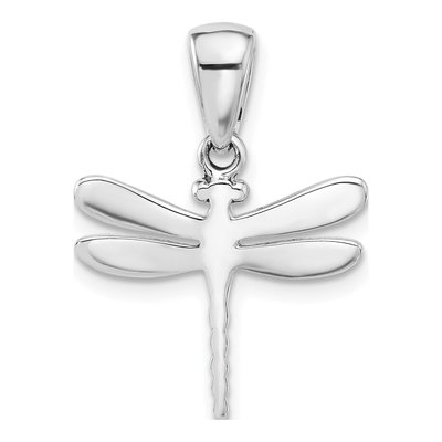 Sterling Silver Oxidized Dragonfly Pendant – view 3