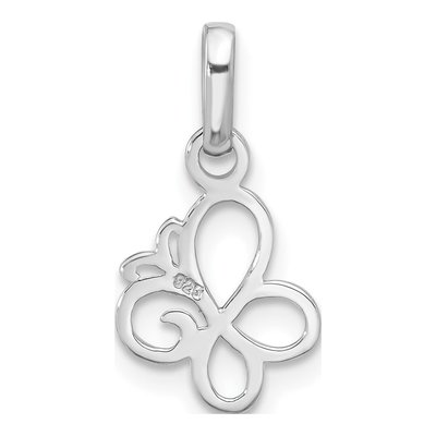 Sterling Silver Butterfly Pendant – view 4