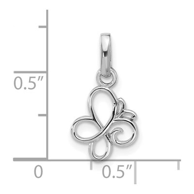 Sterling Silver Butterfly Pendant – view 5