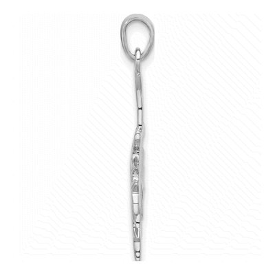 Sterling Silver Leaf Pendant – view 2