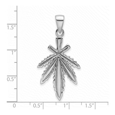 Sterling Silver Leaf Pendant – view 5