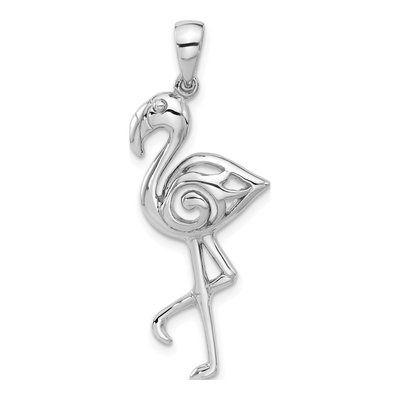 Sterling Silver Flamingo Pendant