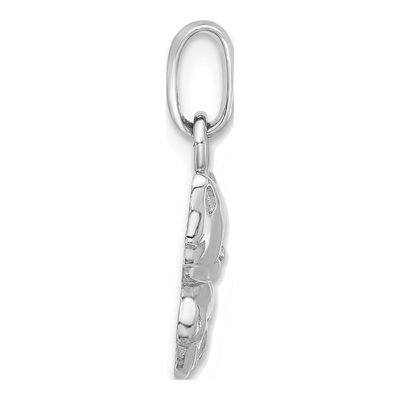 Sterling Silver Enameled Cat Pendant – view 3