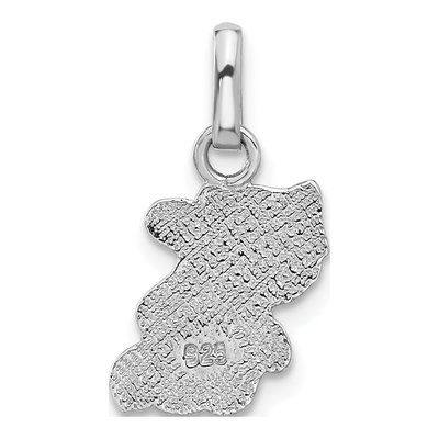 Sterling Silver Enameled Cat Pendant – view 4
