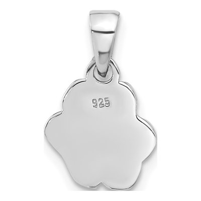 Sterling Silver Enameled Dog Paw Pendant – view 4