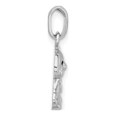 Sterling Silver Enameled Dog Pendant – view 3