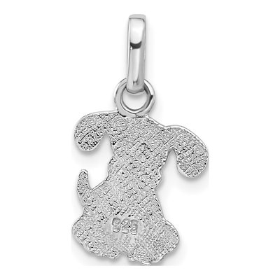 Sterling Silver Enameled Dog Pendant – view 4