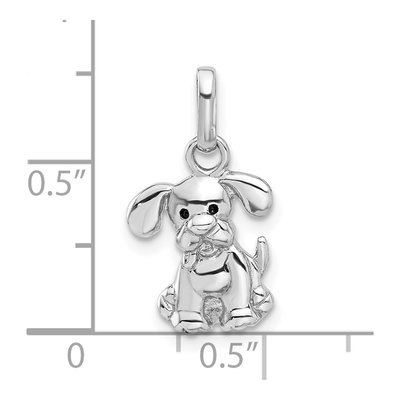 Sterling Silver Enameled Dog Pendant – view 5