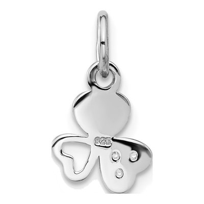 Sterling Silver CZ Triple Heart Pendant – view 4