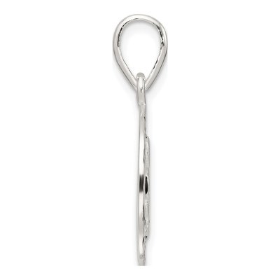 Sterling Silver Enamel 'luck' Clover Pendant – view 3