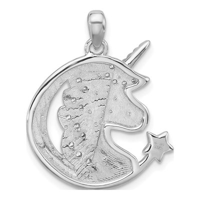 Sterling Silver CZ Unicorn 'you Are Magical' Pendant – view 4