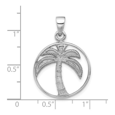 Sterling Silver Palm Tree Pendant – view 5
