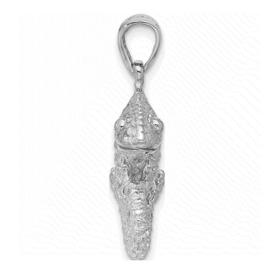 Sterling Silver 3D Chameleon Pendant – view 3