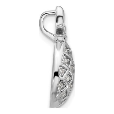 Sterling Silver CZ Pineapple Pendant – view 3