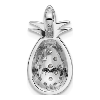 Sterling Silver CZ Pineapple Pendant – view 4