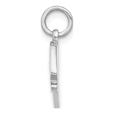 Sterling Silver Nurses Hat Pendant – view 3