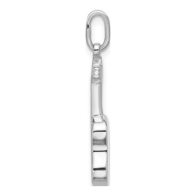 Sterling Silver Guitar Pendant – view 3