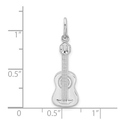 Sterling Silver Guitar Pendant – view 5