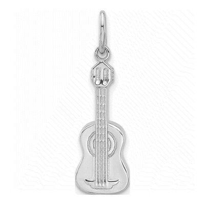 Sterling Silver Guitar Pendant