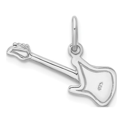 Sterling Silver Electric Guitar Pendant – view 4