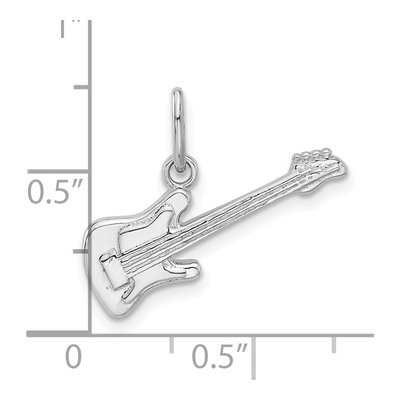 Sterling Silver Electric Guitar Pendant – view 5