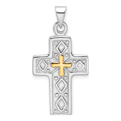 Sterling Silver Reversible Cross Pendant