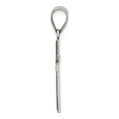 Sterling Silver Antiqued Latin Cross Pendant – view 2