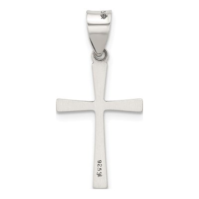 Sterling Silver Antiqued Latin Cross Pendant – view 3