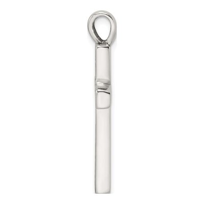Sterling Silver Greek Key Latin Cross Pendant – view 3