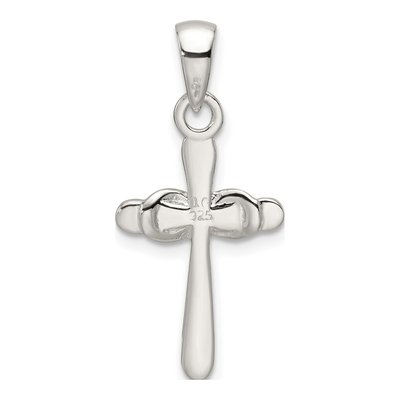 Sterling Silver Enamel Infinity Cross Pendant – view 4