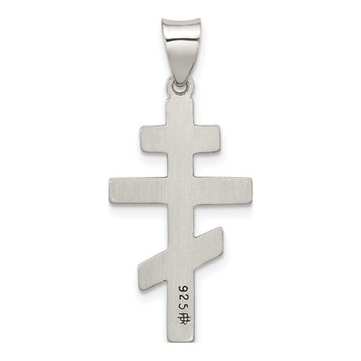 Sterling Silver Antiqued Jerusalem Cross Pendant – view 3