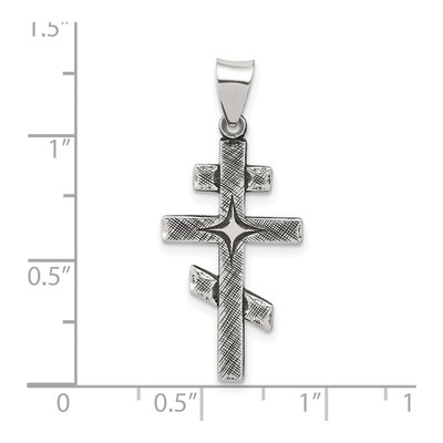 Sterling Silver Antiqued Jerusalem Cross Pendant – view 4