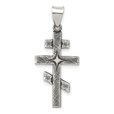 Sterling Silver Antiqued Jerusalem Cross Pendant