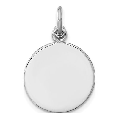 Sterling Silver Crystal Cross Disk Pendant – view 4
