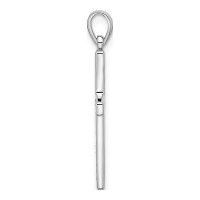 Sterling Silver CZ Latin Cross Pendant – view 3
