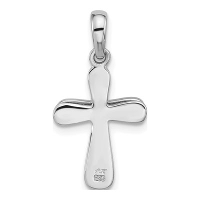 Sterling Silver CZ 2-Piece Cross Pendant – view 3